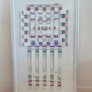 John Patricks Three Dimensional Torn Paper Litho